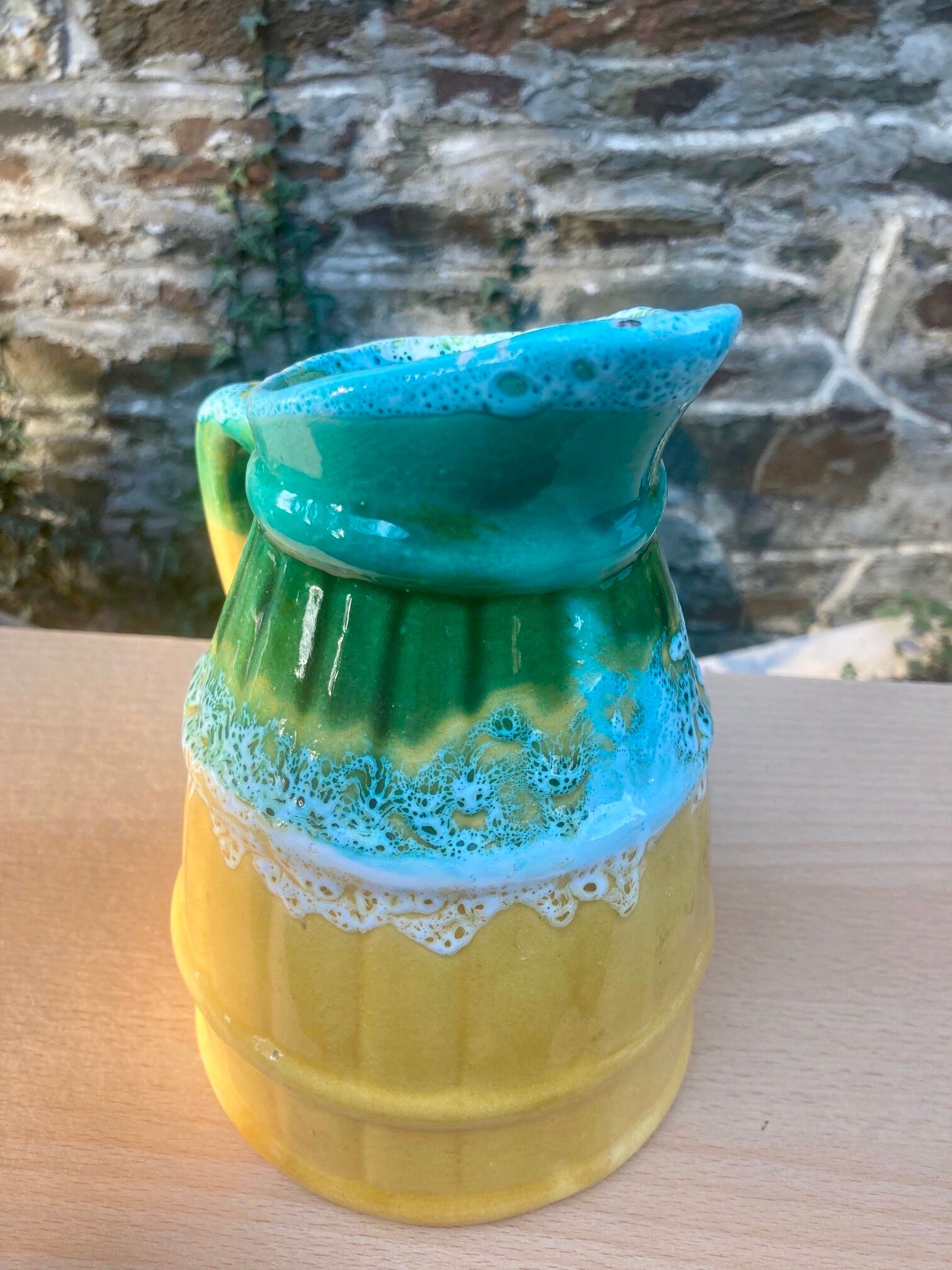 Pitcher in ceramics signed Vallauris