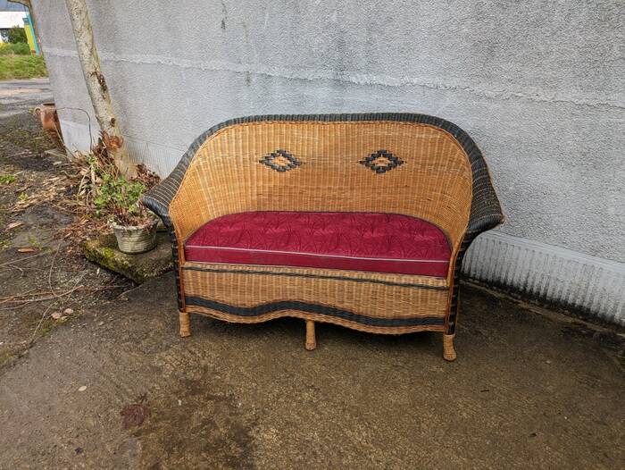 Wicker sofa