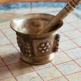 Old bronze mortar