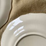6 Assiettes et Plat aux Fleurs peintes Faïencerie Longchamp Monaco Années 60