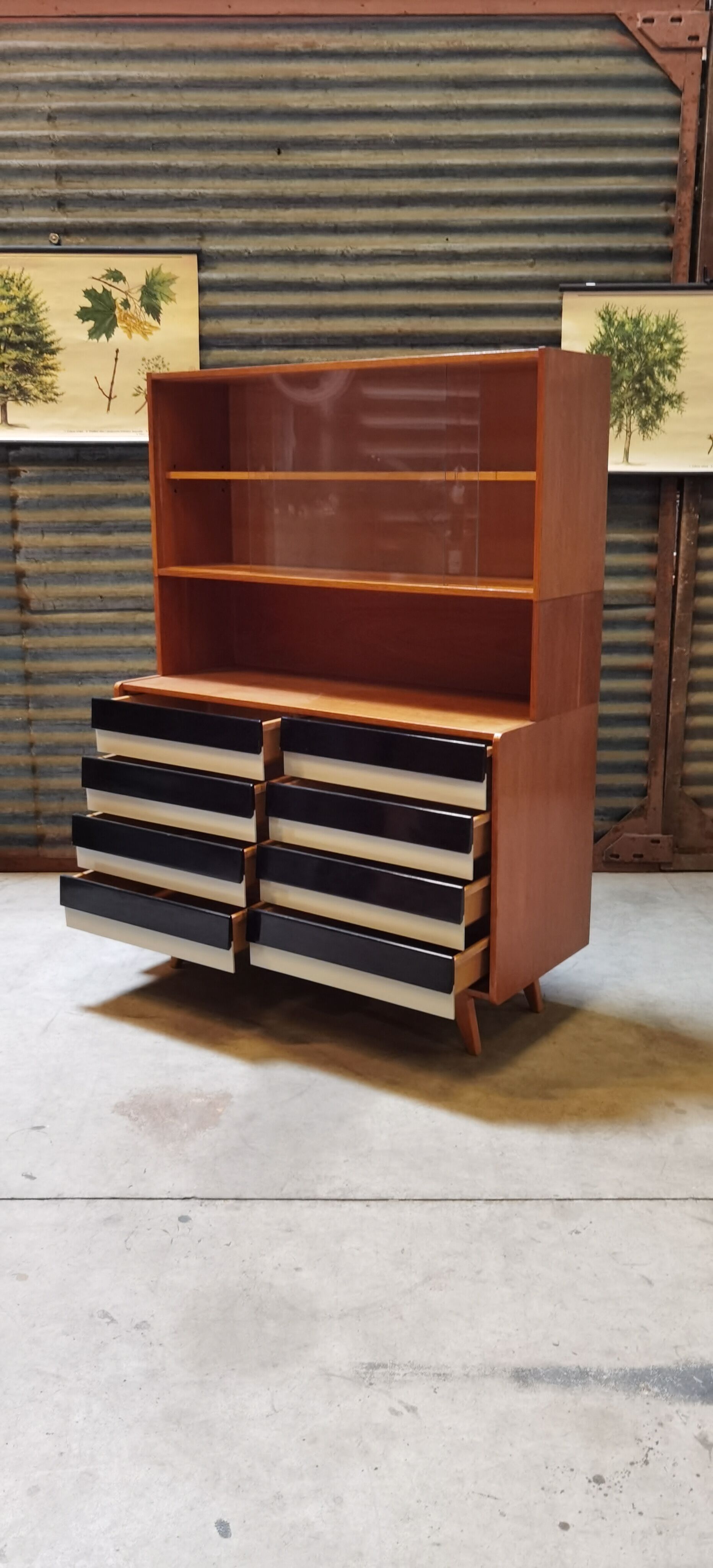 Library U 453 by Jiri Jiroutek for Interior Praha Foot Compass 1960