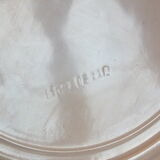 Round dish in Iron earth blueberry decoration