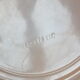 Round dish in Iron earth blueberry decoration