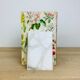Pair of book greenhouses in alabaster white marble