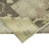 1960s handmade antique oriental beige rug 147 cm x 275 cm