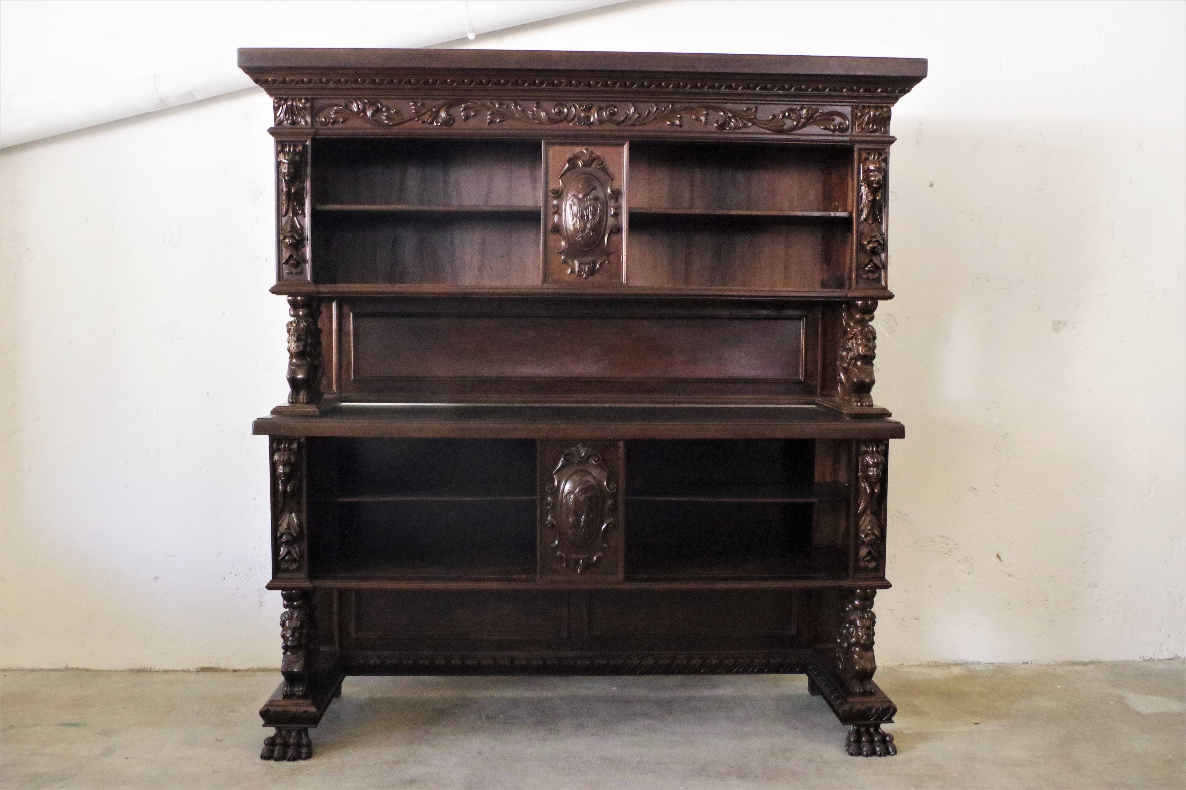 Notary shelf furniture, 1920s, set of 2