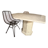 White marble table