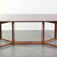 Art Deco design set consisting of a dining table and dining chairs