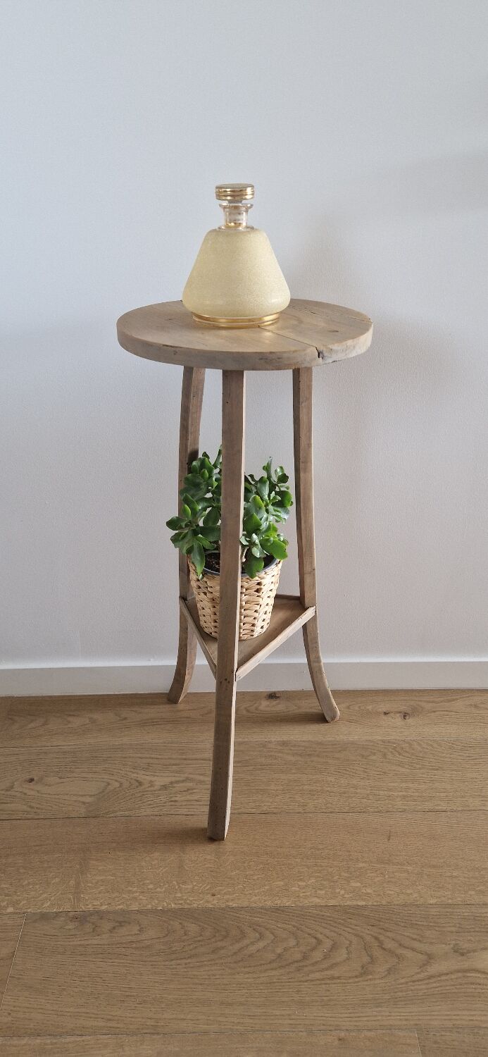 Old pedestal table driftwood