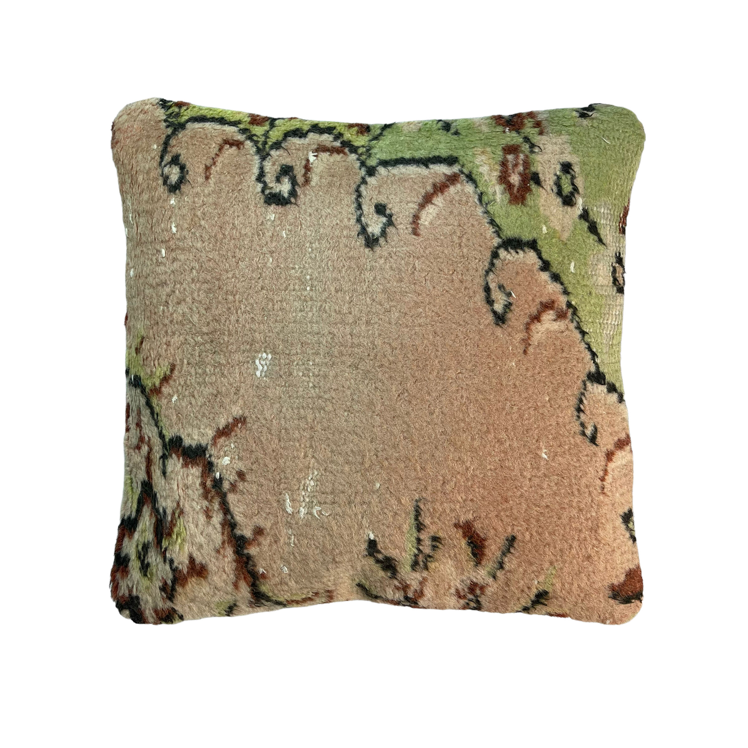 Vintage turkish hand knotted cushion cover , 45 x 45 cm