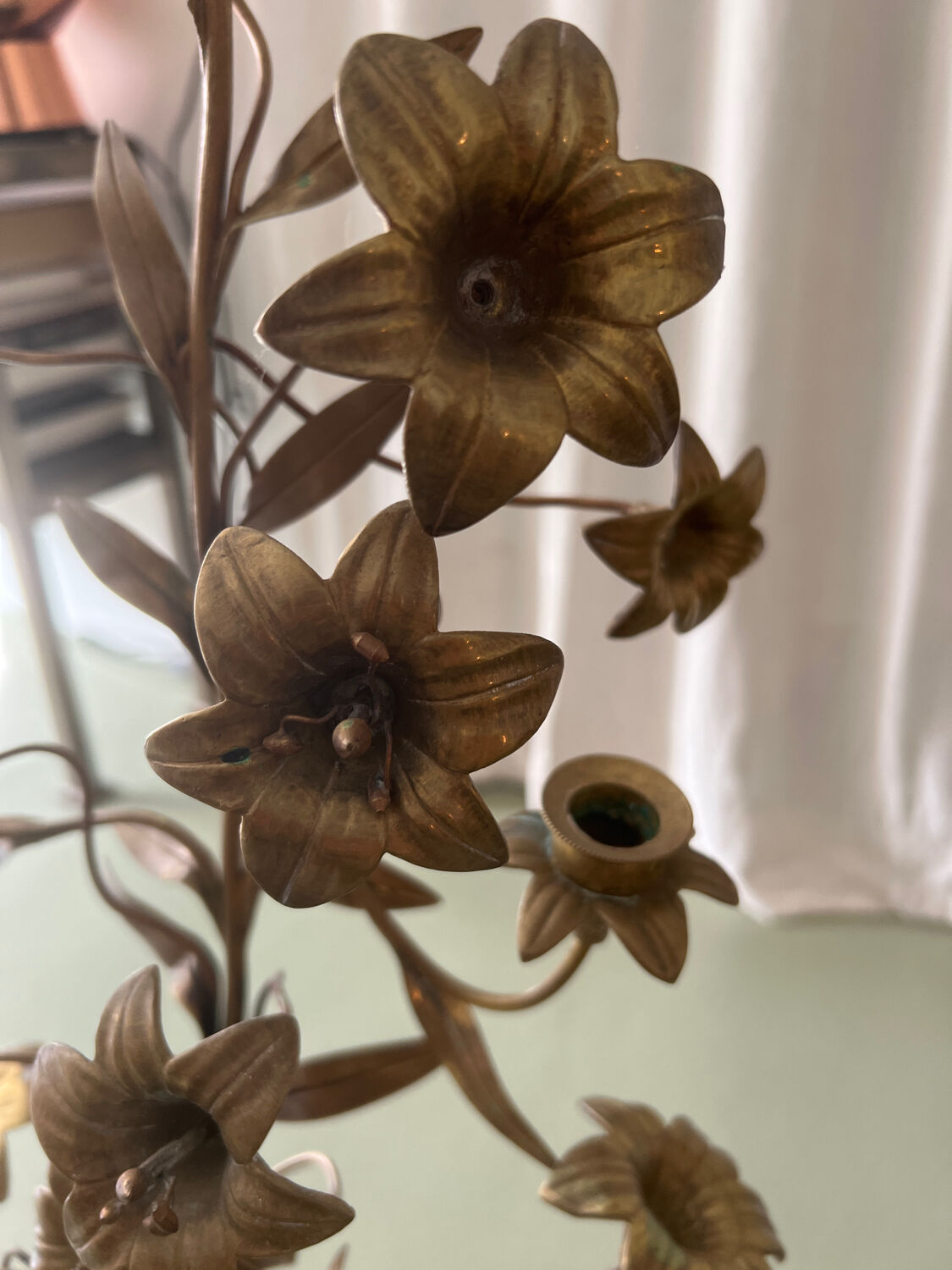 Vintage brass chandelier