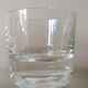 Glasses cups with thick bottom with water or vintage spirits 70