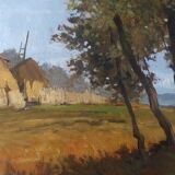 Oil painting Francesco Maria Pieri, labronica 60s/70s