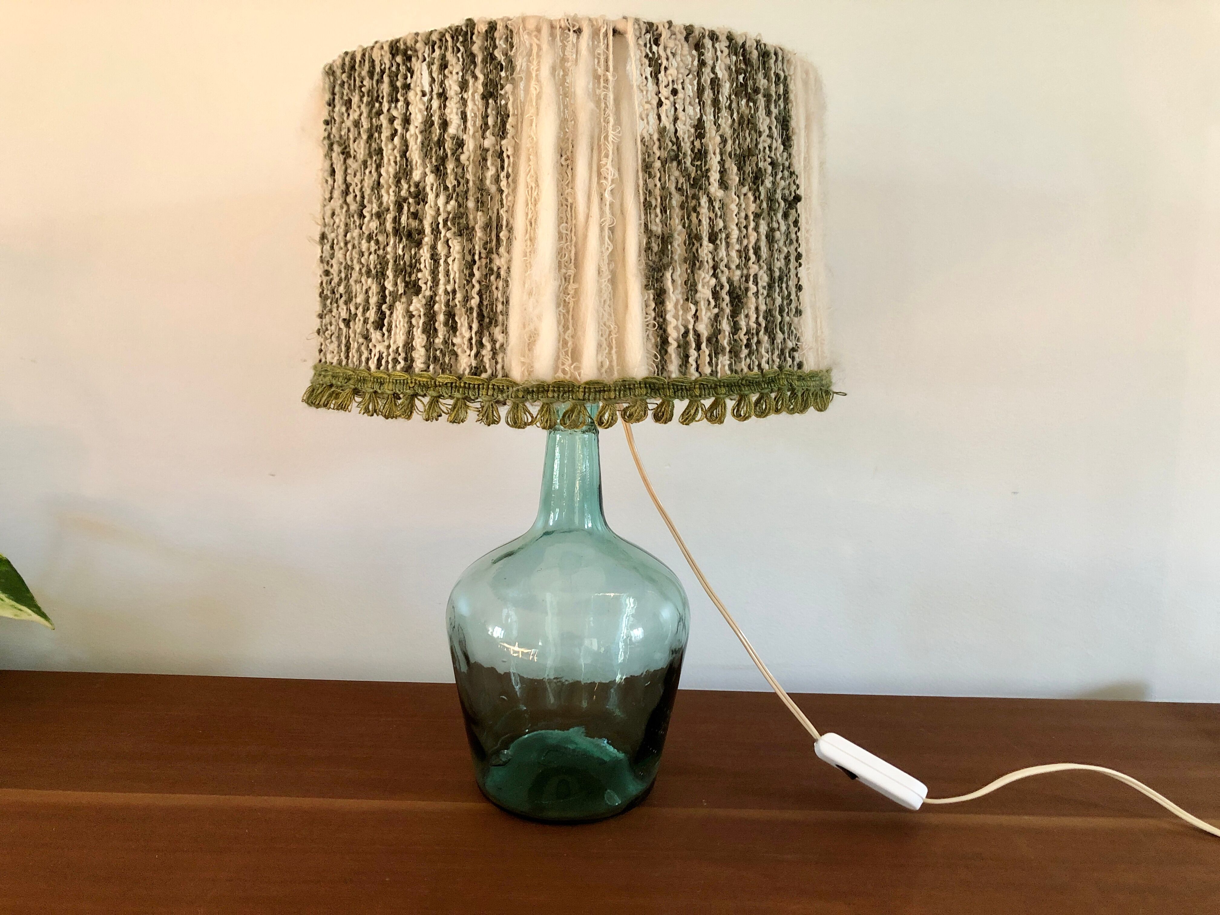 Lady-jeanne lamp and wool lampshade