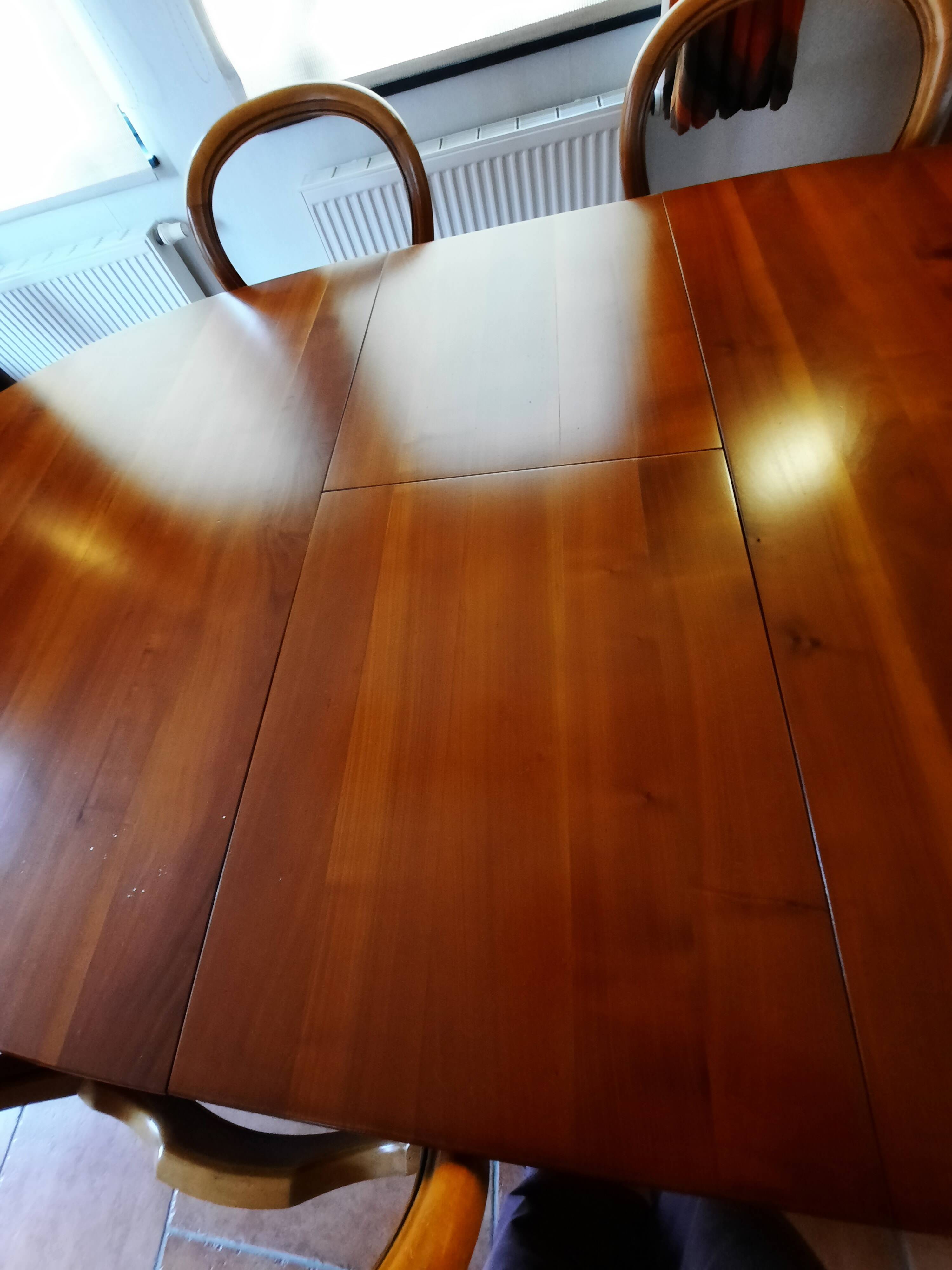 Dining table + 6 chairs in classic style (Louis-Philippe)