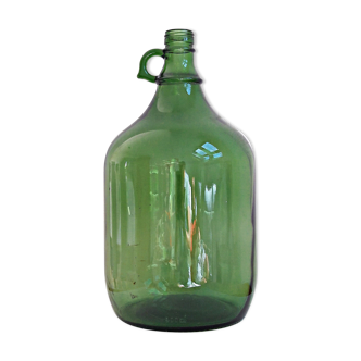 Bonbonne Dame-jeanne en verre couleur verte