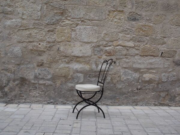Chaise  fer forgé Périgordia© pliable