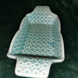 Empty pocket, blue Digoin soap holder
