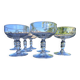 Set of 7 champagne glasses in crystal table art champagne cremant
