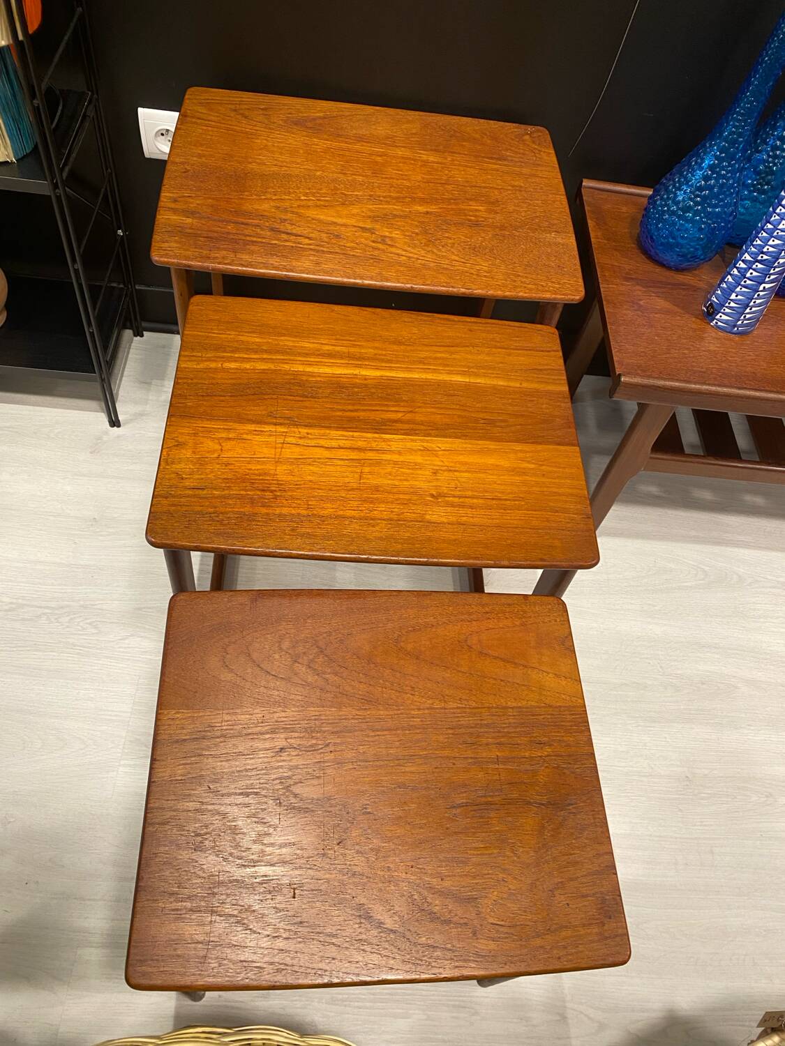 Table gigogne teck scandinave 1970