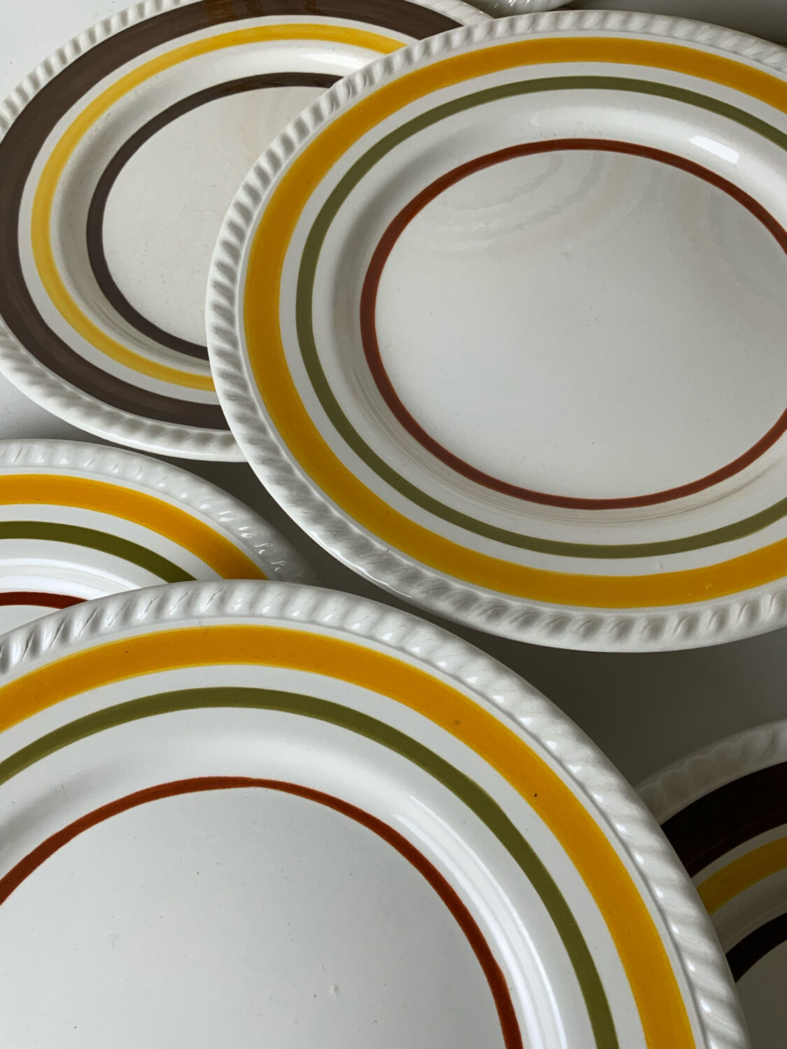 Vintage 70s plates
