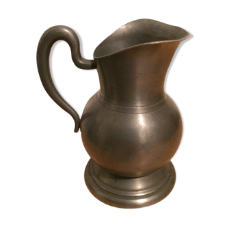 Tin pitcher
