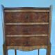 Antique marquetry bedside table – Louis XV style – 3 drawers