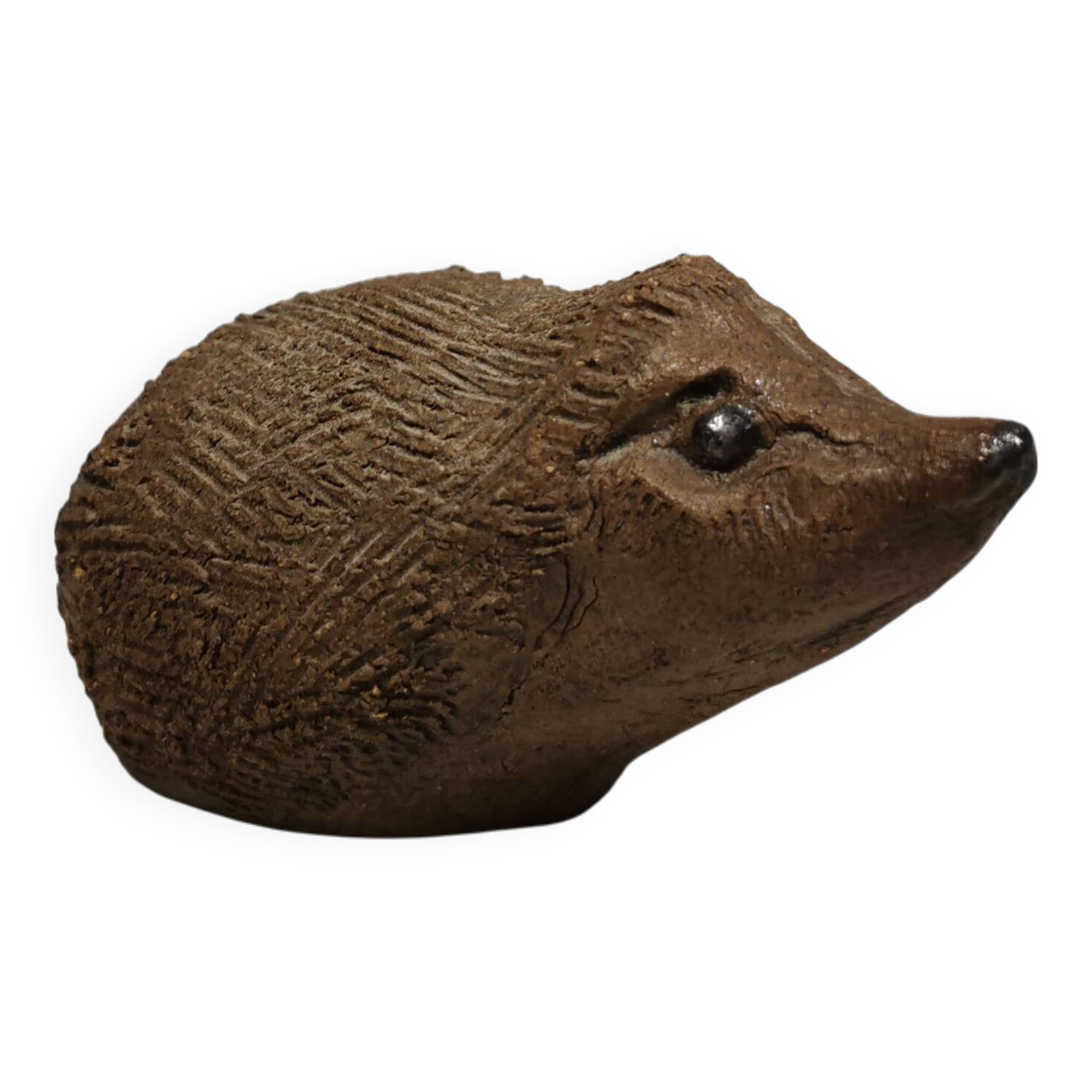 Small ceramic hedgehog by Poul Mathiesen (PM) 1970s Denmark.