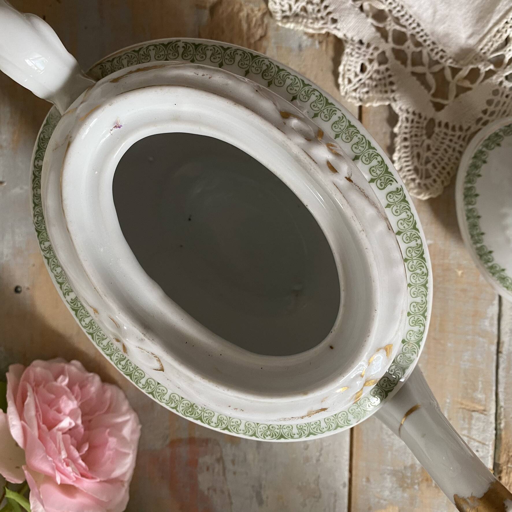 English porcelain teapot