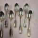 12 small silver-plated spoons
