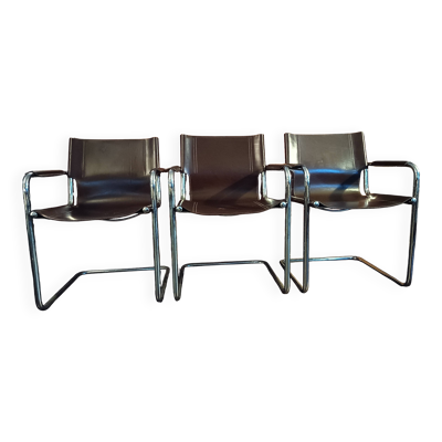 Fauteuils designer Mart Stam édition Mattéo Grassi MG15