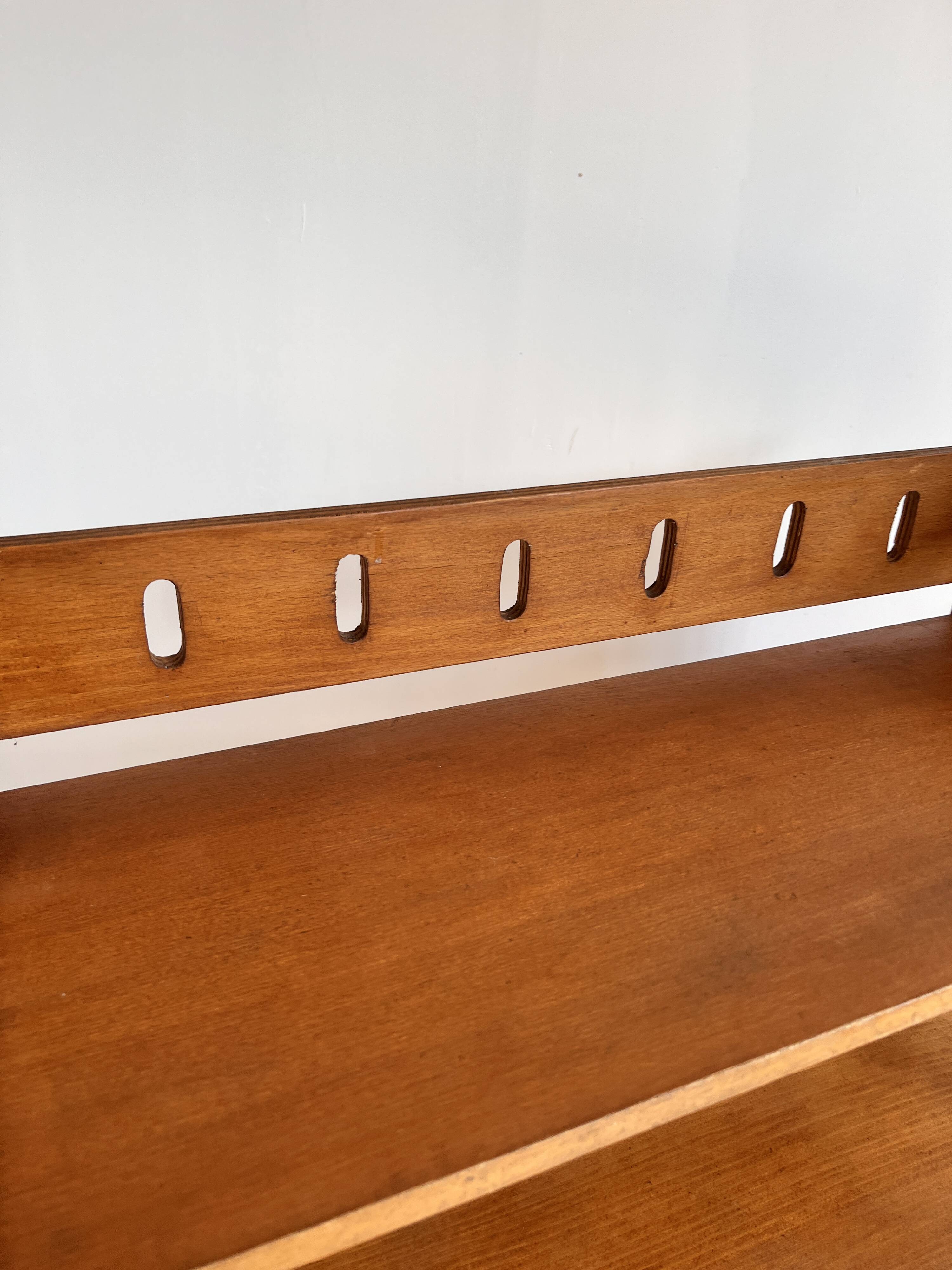 vintage folding librarian's shelf