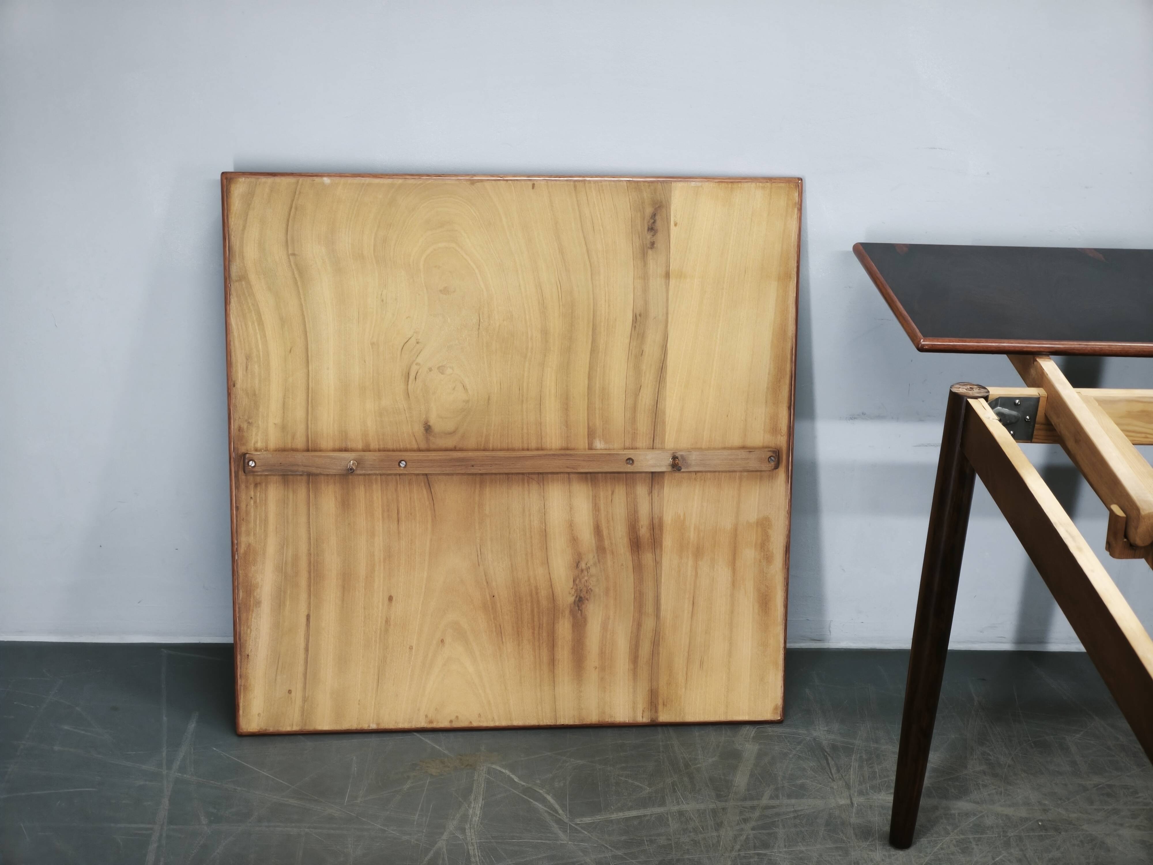 Danish Rosewood Extendable Dining Table, Mid-Century Modern, 1960s