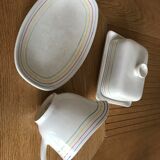 Butter ravier set and vintage longchamp pottery
