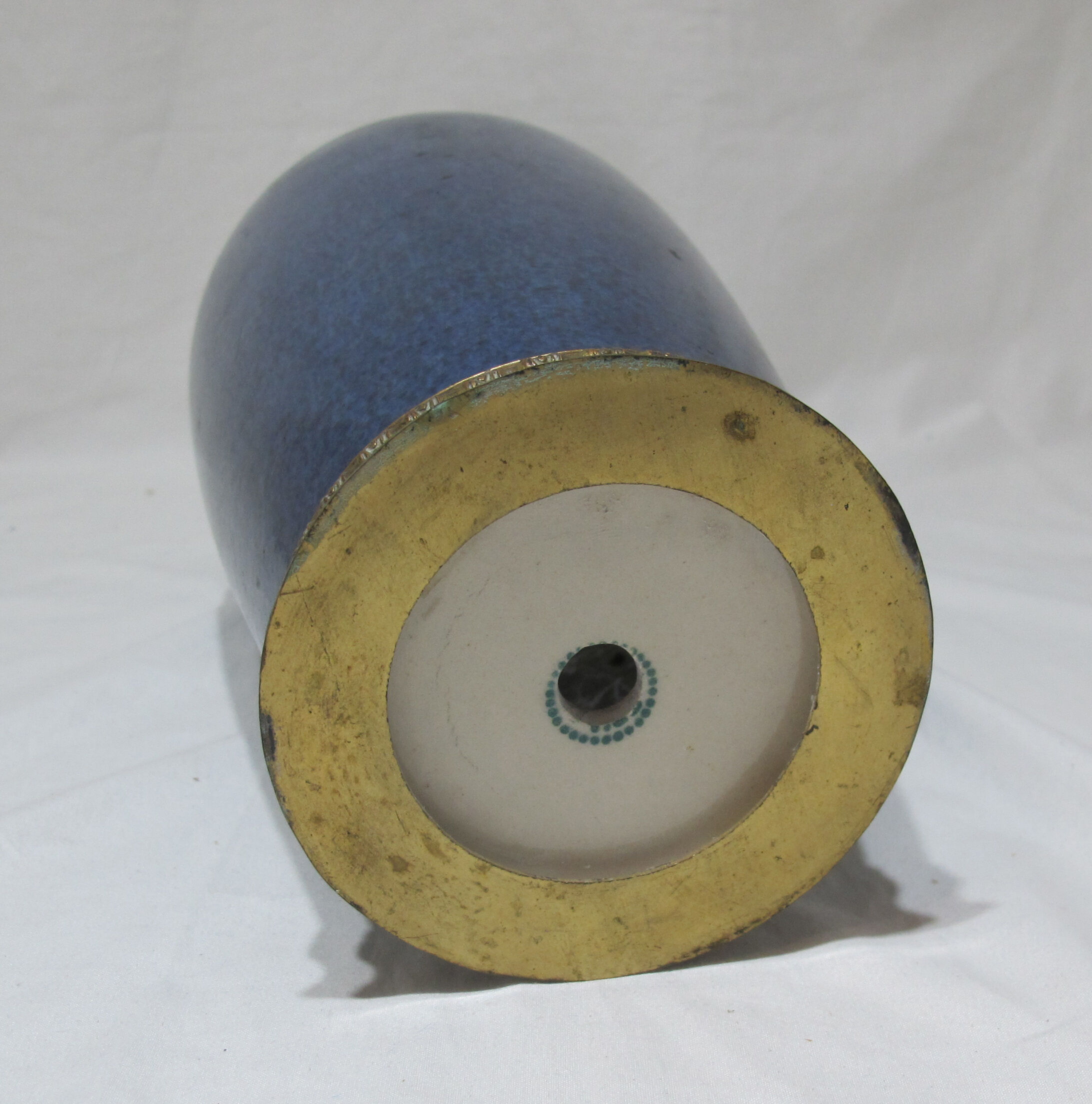 Large powdery blue porcelain vase