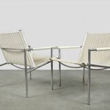 SPECTRUM / Vintage rattan armchairs sz01 / Martin Visser / Netherlands 1980s