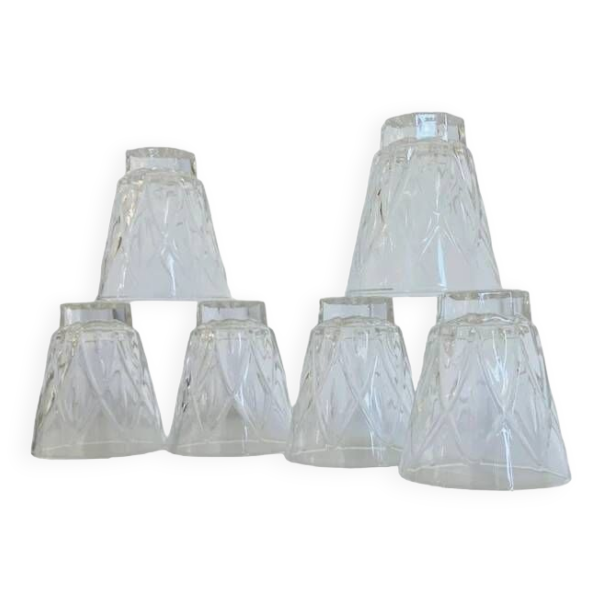 Set of 6 small vintage glasses