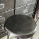 Height-adjustable tripod metal stool