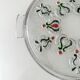 Vintage cake plate Walther Glas, 70s cake plate, OVP