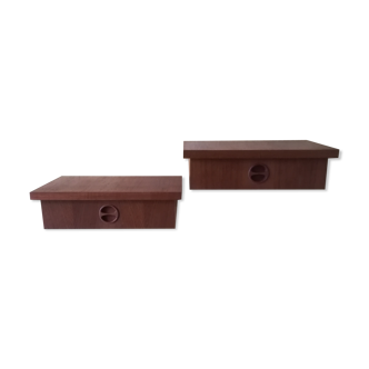 Pair of Scandinavian bedsides