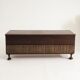Italian brutalist rosewood chest by Santambrogio & De Berti