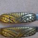 Gold art deco handles