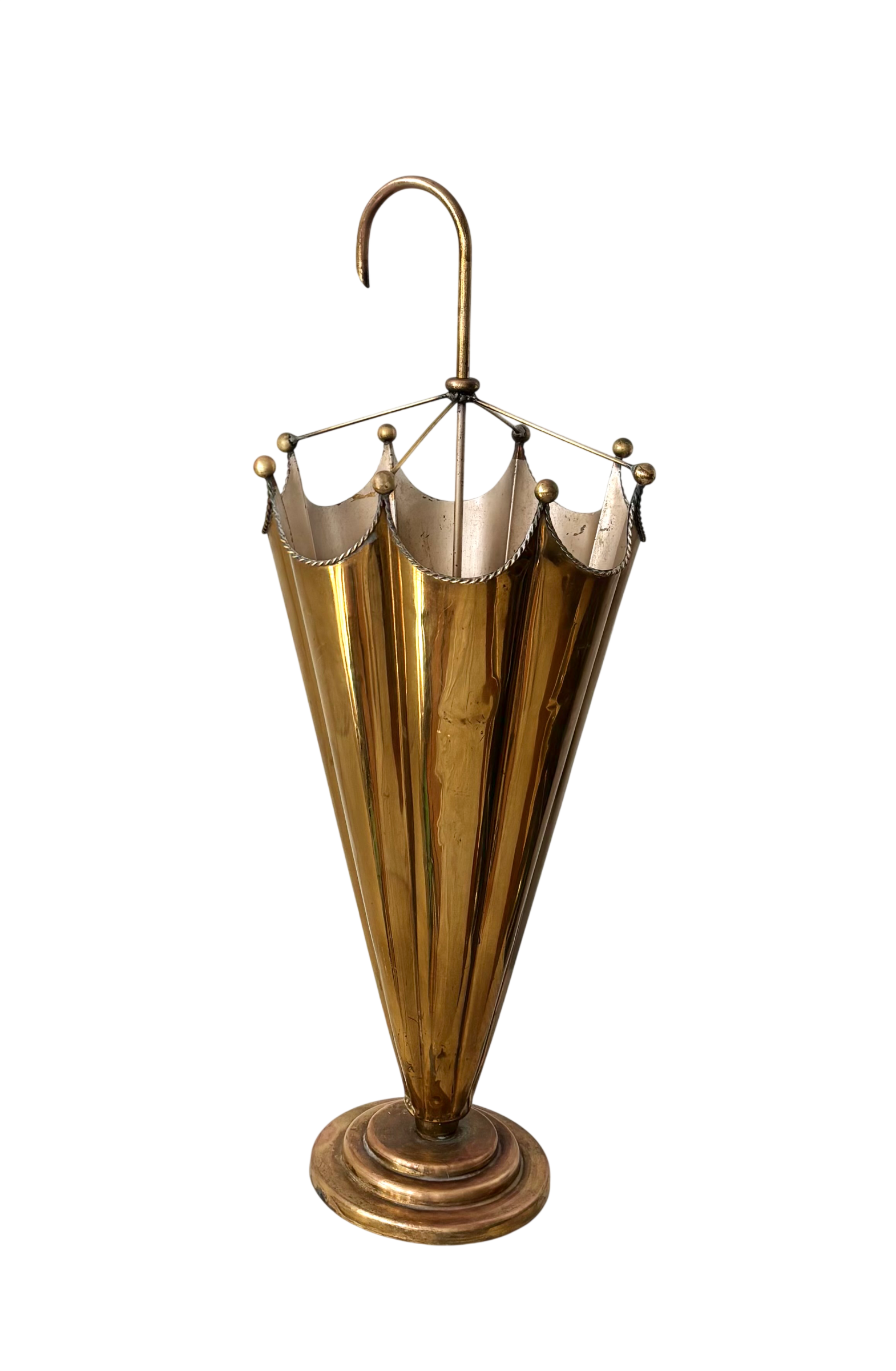 Brass umbrella stand 1960