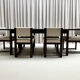 Dining set with 6 chairs and table, Roger Vanthournout, Aurora, Izegem, Belgium, 1970s.