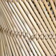 Tabouret en rotin et corde vintage 1950