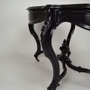 Napoleon III violin table in blackened wood, France, circa 1870