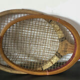 3 Vintage wooden tennis racket