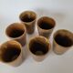 Lot de 6 gobelets en grès Digoin