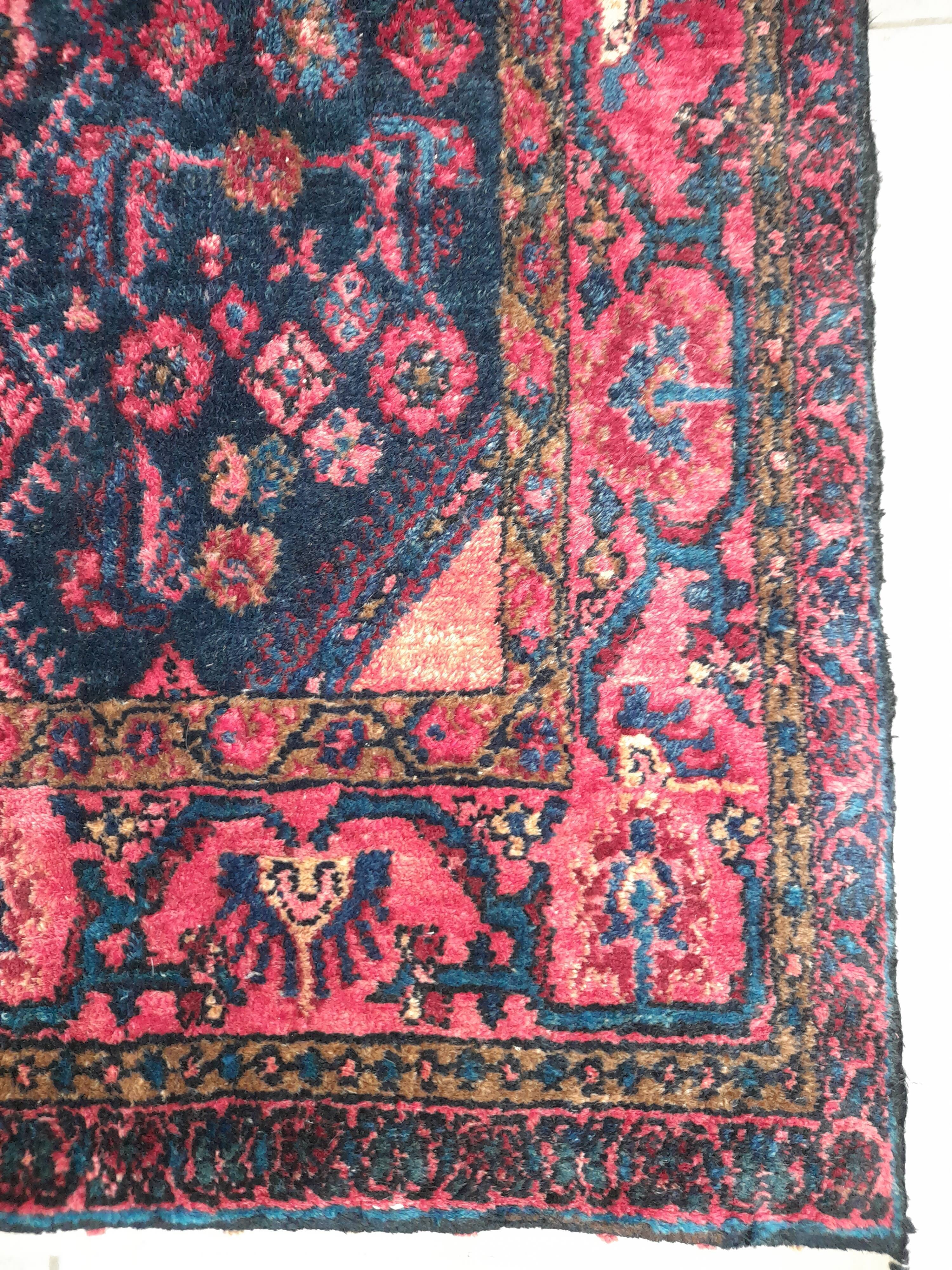Superb Persian carpet 172x110 cm knotted hand