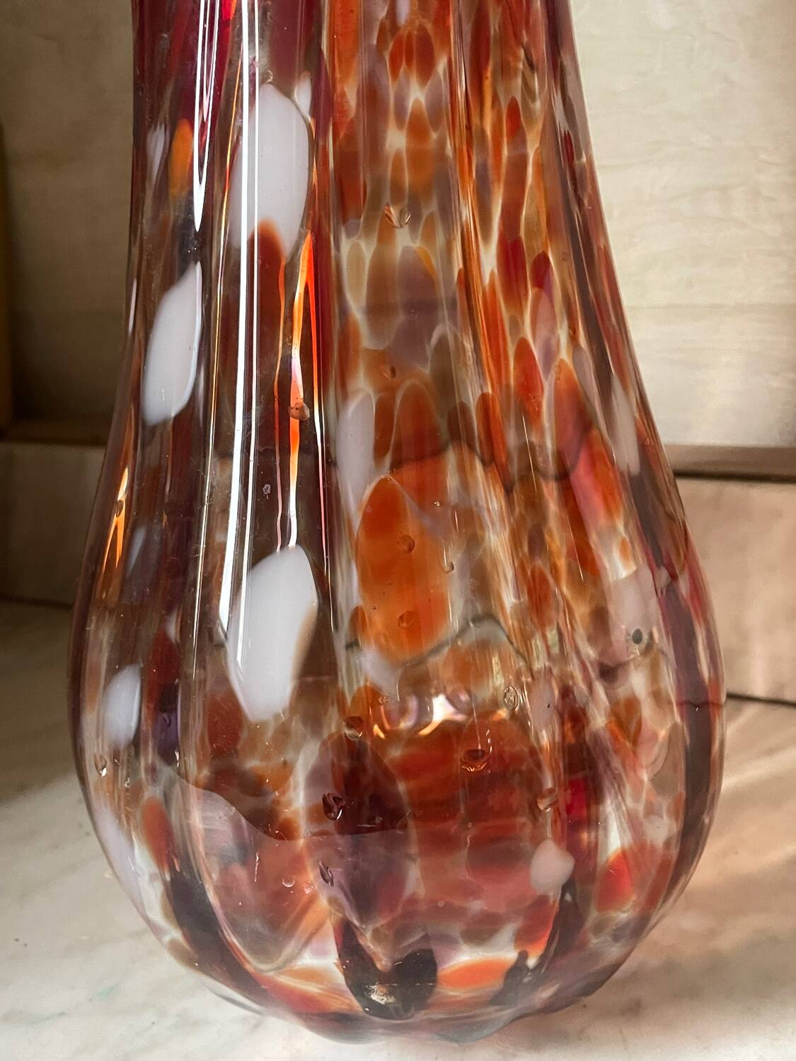 Vintage Murano Tricorn Vase
